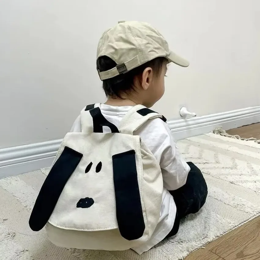 Travel Accessories For Girls - 1 個のバックパック漫画かわいい犬男の子と女の子ファッションキャンバストラベルバッグ