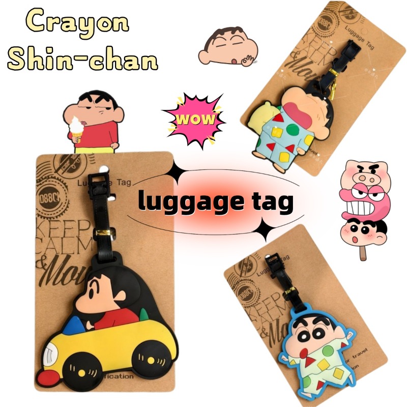 Travel Accessories And Bags - クレヨンしんちゃん漫画アニメキャラクターファッション荷物タグかわいいバッグ旅行携帯用吊り下げアクセサリー装飾ギフト