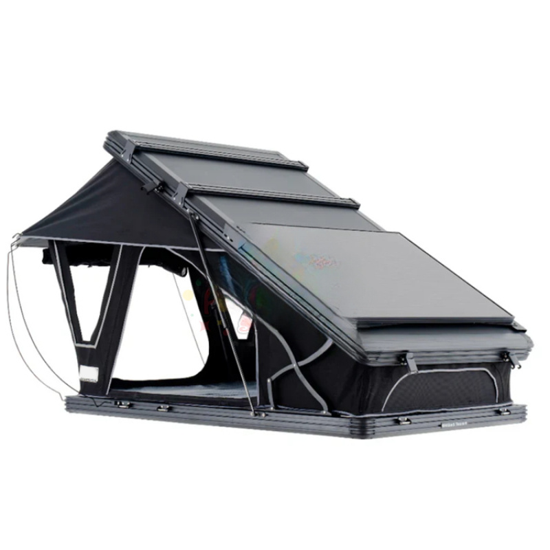 Quality Travel Accessories - 高品質4人用ブラケット式ハードシェルカールーフトップテントPU3000mm防水アウトドア旅行キャンプアクセサリー