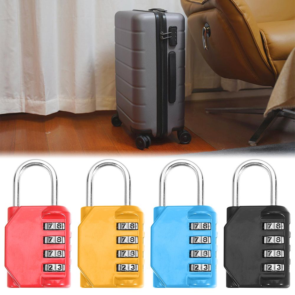 Quality Travel Accessories - 高品質コンビネーションロックリセット可能な金属コードロック南京錠パスワードロック 4 ダイヤル数字トラベルアクセサリー