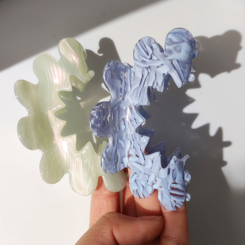 Travel Accessories 2022 - Hangzhi-女性と女の子のための幾何学的なヘアクリップ,トレンディなヘアアクセサリー,色とりどりのサメの髪,2022