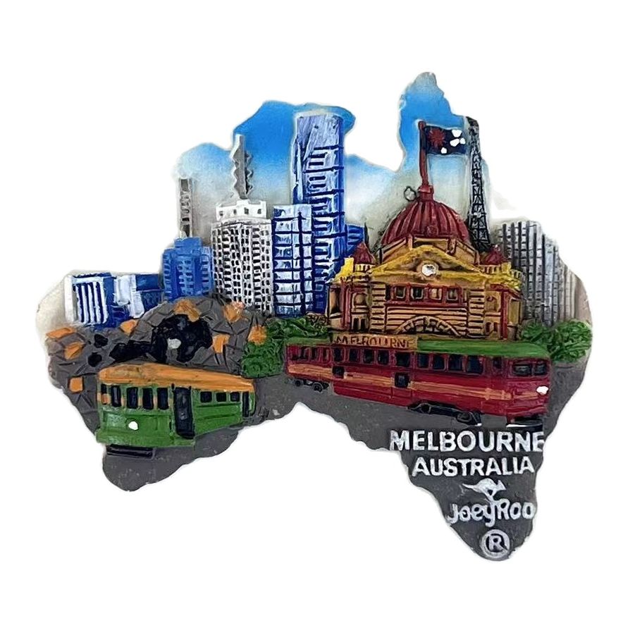 Travel Accessories Melbourne - Australia-磁気ステッカー,冷蔵庫のギフト,家庭の装飾アクセサリー