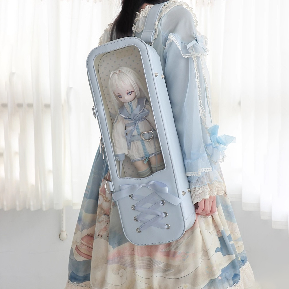 Quality Travel Accessories - 高品質1/4 BJDドール用外出パックケース、フェイクレザードールキャリーバッグ、女の子へのギフト、トラベルバッグ、ドールアクセサリー