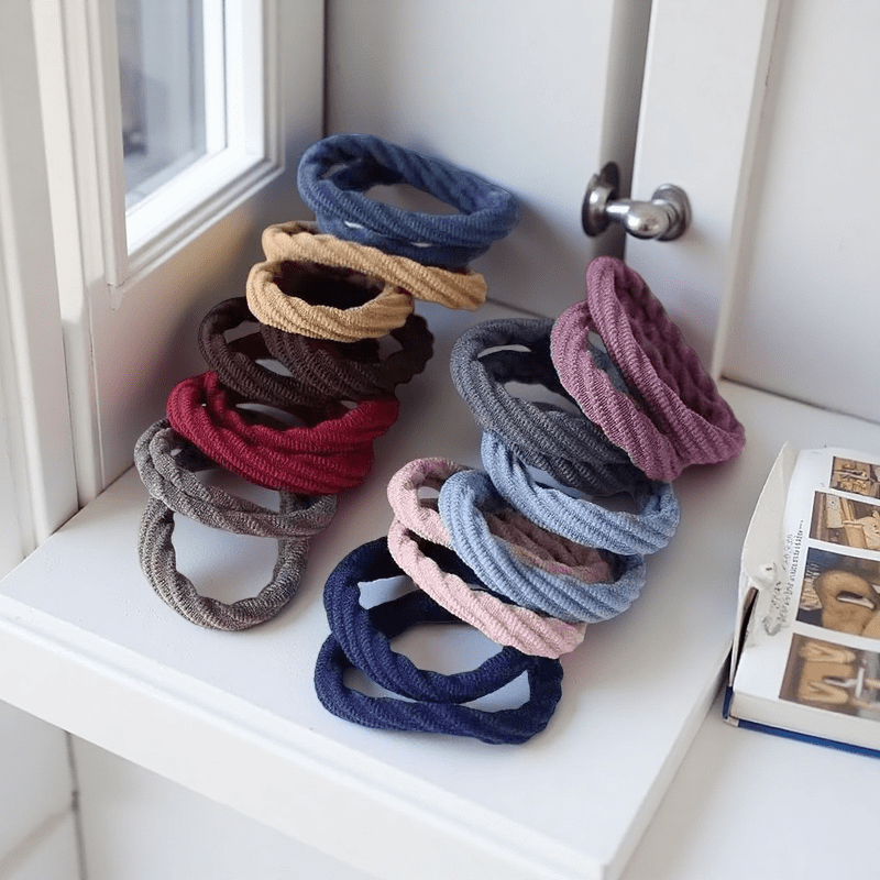 50 個ブラックミックスカラーサテンナイロンヘアネクタイ女性 - Travel Accessories For Girls のレビューと価格