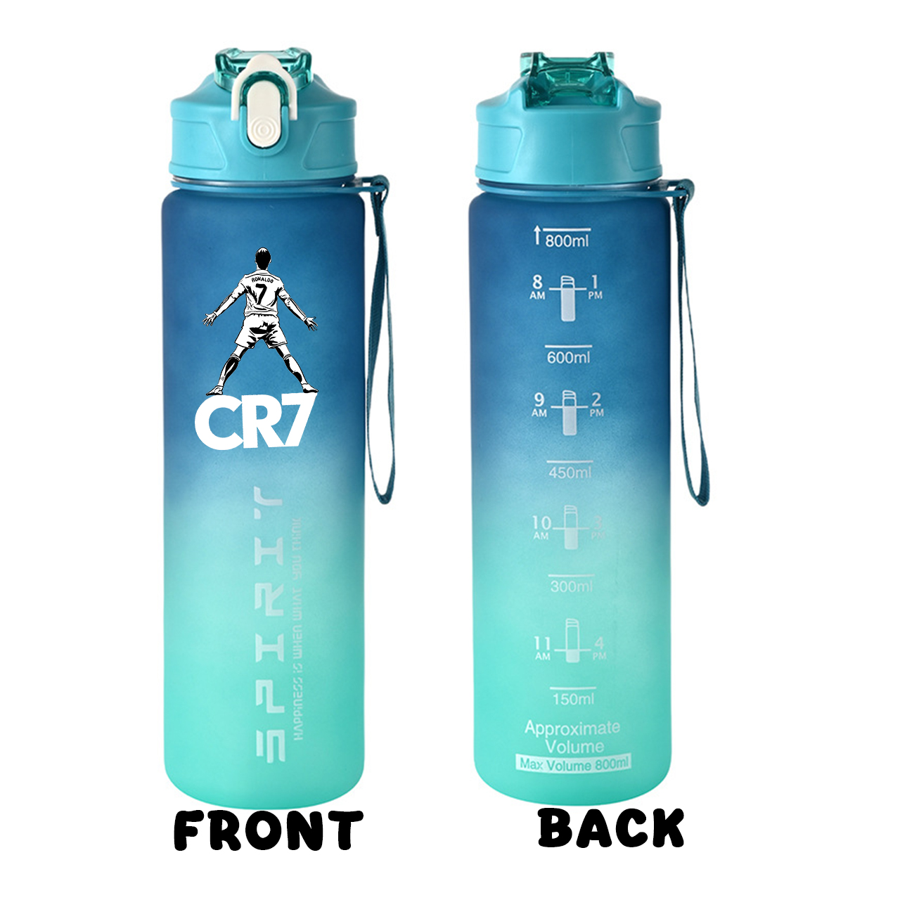 サッカー界のスーパースター、ロナウドのスポーツ用透明ウォータ - Portable Travel Kettle のレビューと価格