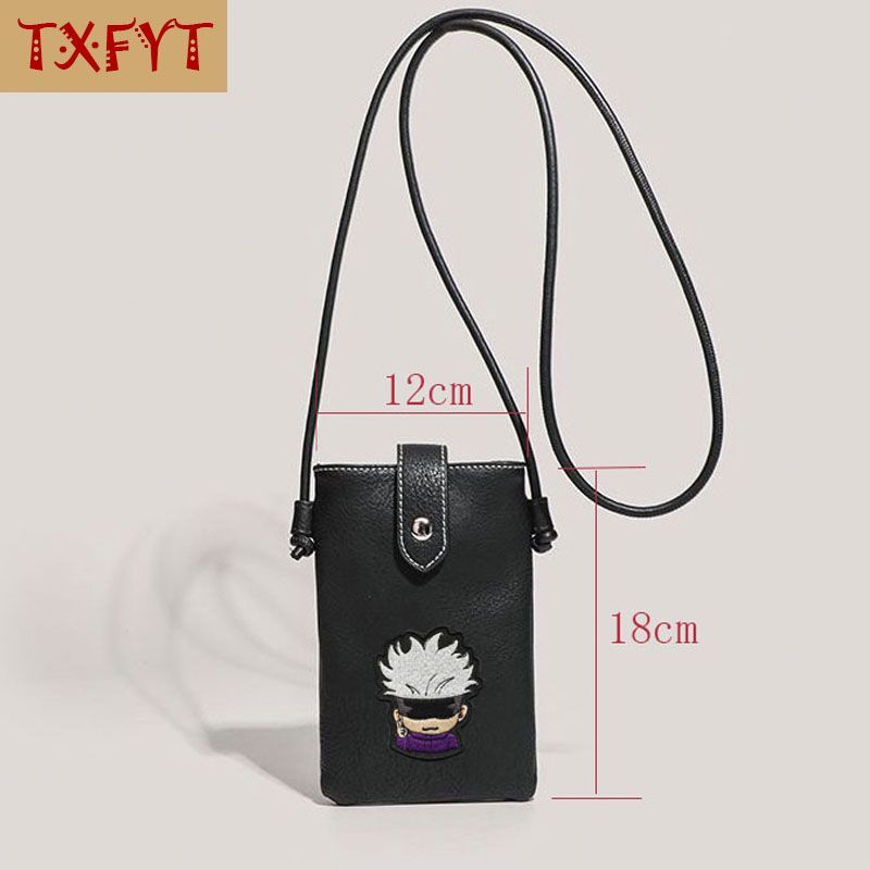 呪術廻戦 五条悟 PU 電話ポーチ ミニ携帯電話バッグ トラ - Travel Accessories And Bags のレビューと価格