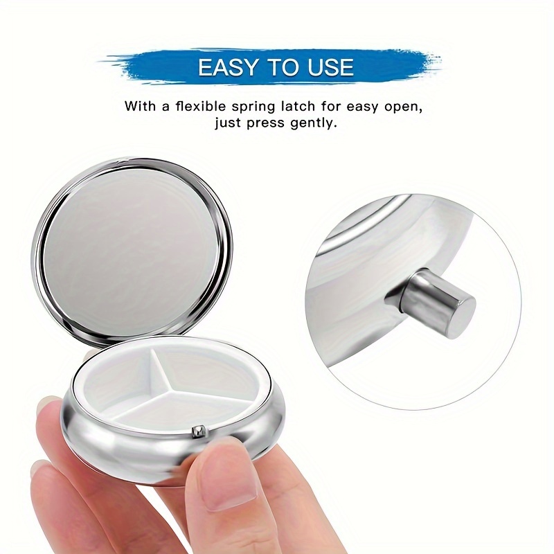 3つのコンパートメントを備えた財布用ピルオーガナイザー、フク - Quality Travel Accessories のレビューと価格