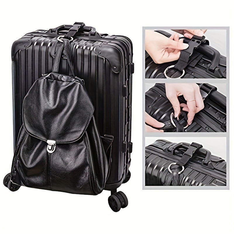 2 個の旅行用荷物固定ストラップ リリースバックル付き 盗難 - Luggage Strap Belt のレビューと価格