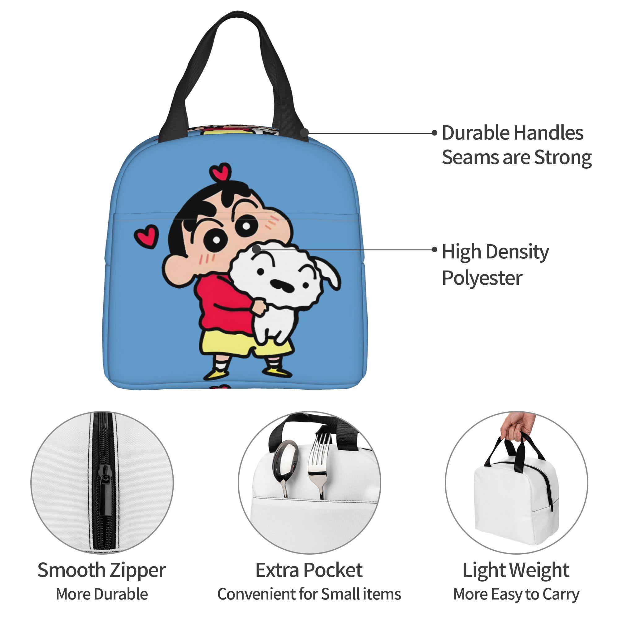 クレヨン S-しんちゃん 断熱ランチバッグ 防水 漫画 アニ - Travel Accessories 2022 のレビューと価格