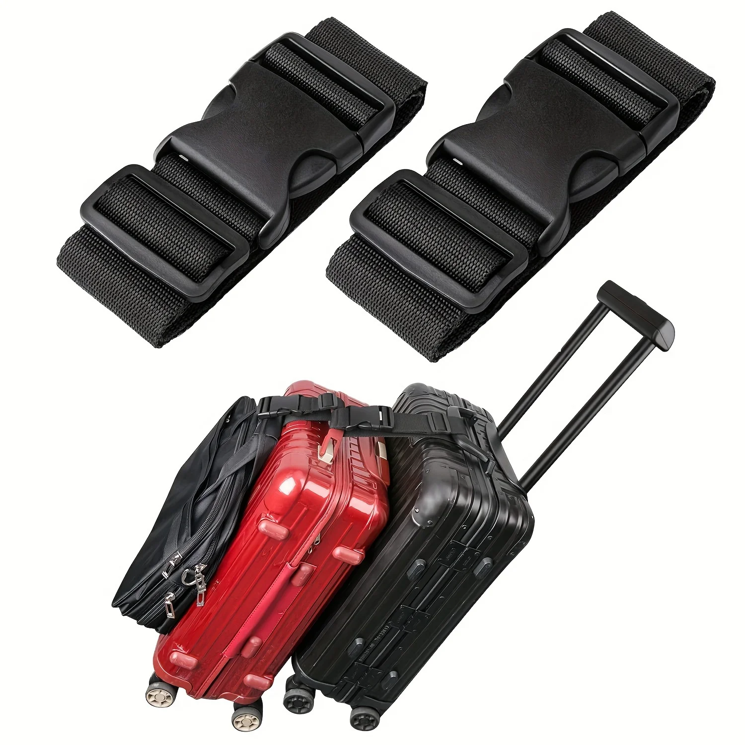 1個入りシンプルな調節可能な荷物ストラップ、スーツケースバッ - Quality Travel Accessories のレビューと価格