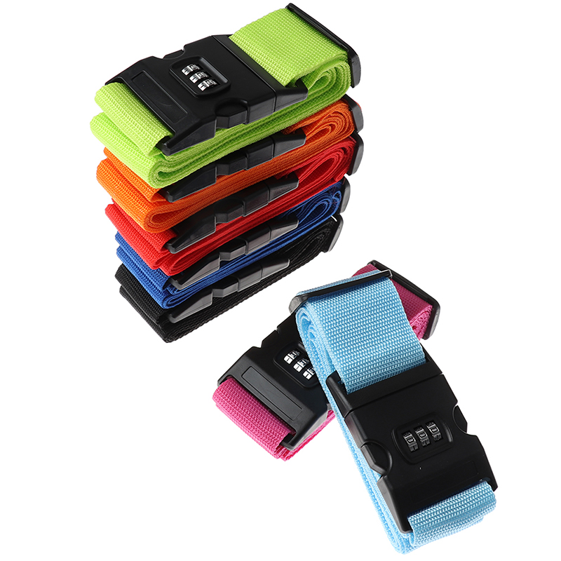 2mレインボーパスワードロックロープラゲッジバッグラゲッジス - Luggage Strap Belt のレビューと価格