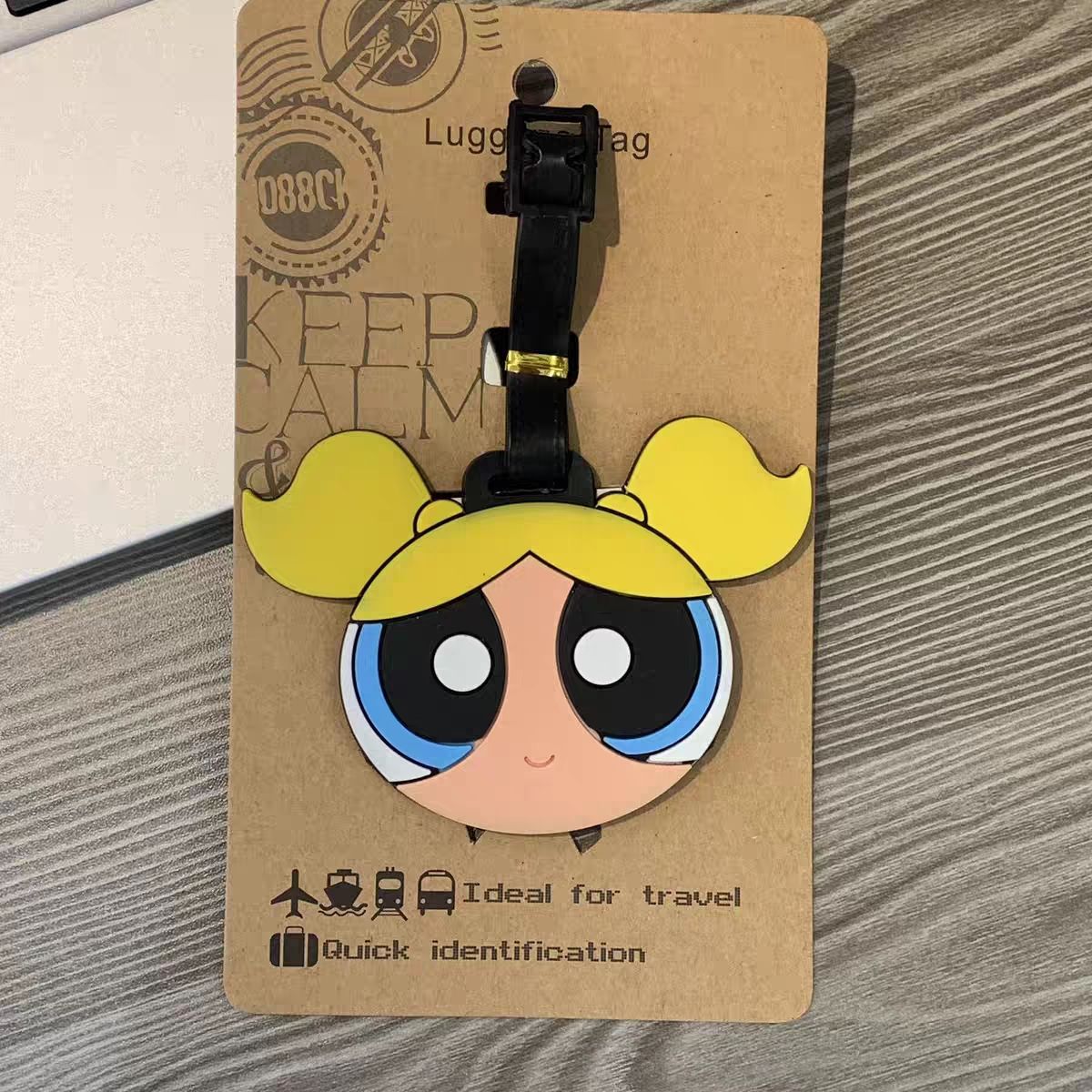 アニメパワーパフガールズバッグペンダントかわいい漫画風荷物タ - Travel Accessories And Bags のレビューと価格