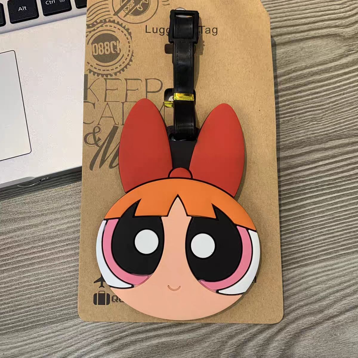 アニメパワーパフガールズバッグペンダントかわいい漫画風荷物タ - Travel Accessories And Bags のレビューと価格