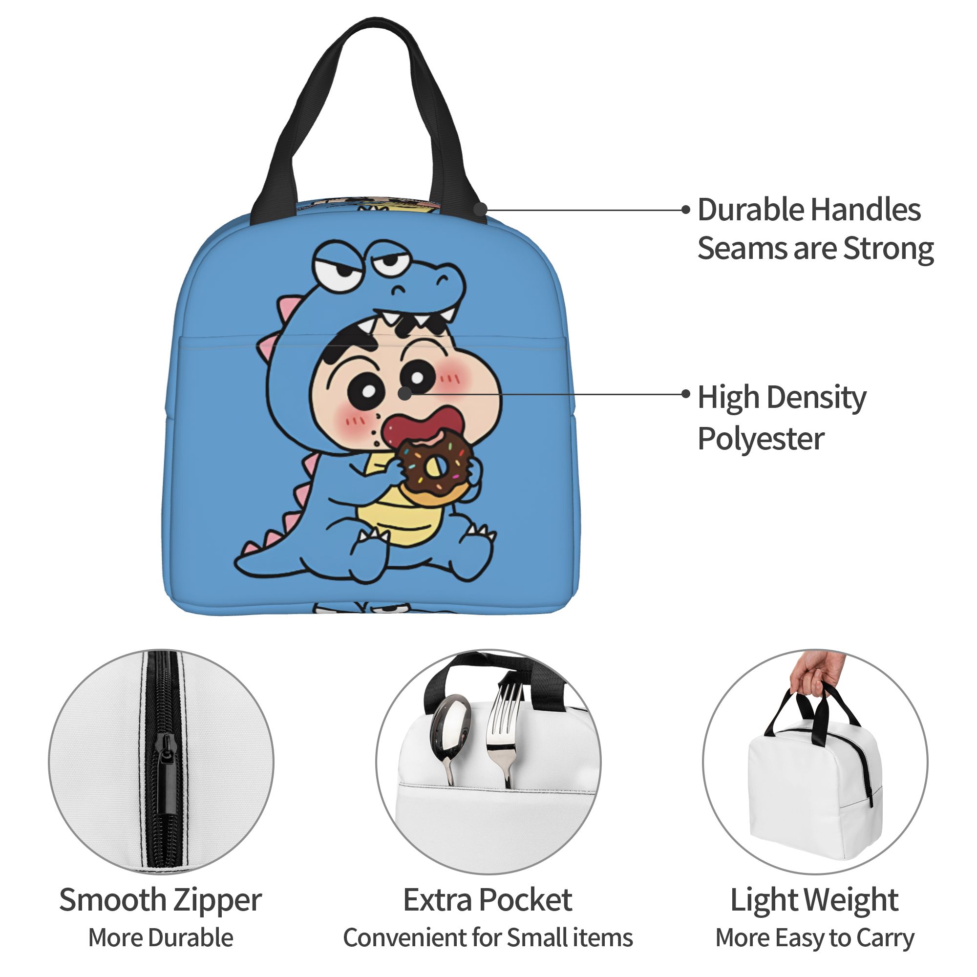 クレヨン S-しんちゃん 断熱ランチトートバッグ 女性用 ア - Travel Accessories 2022 のレビューと価格