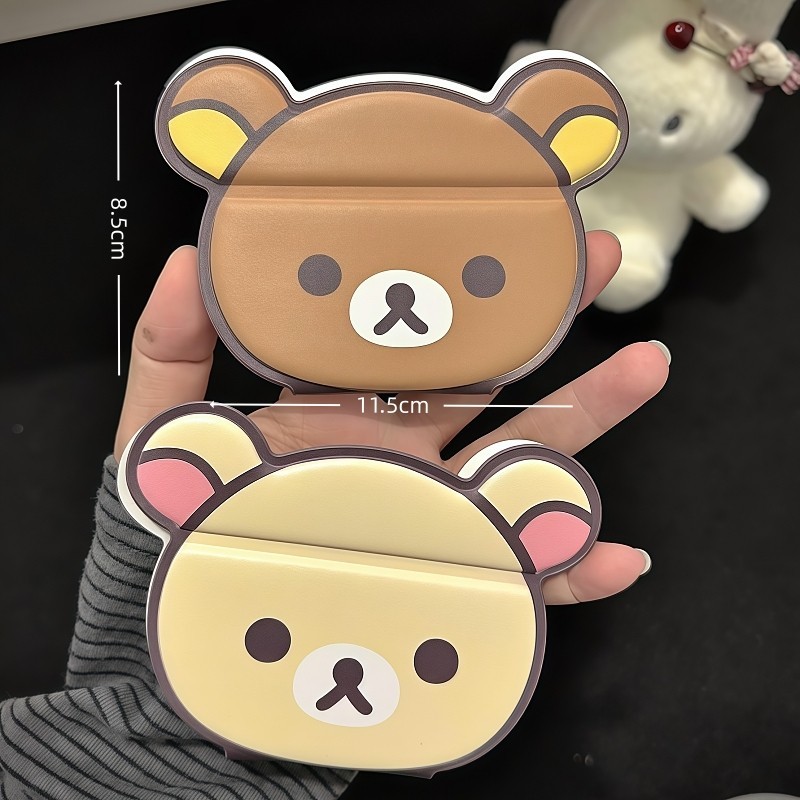 リラックマ折りたたみ化粧鏡かわいいシンプルなポータブル手持ち - Travel Accessories For Girls のレビューと価格