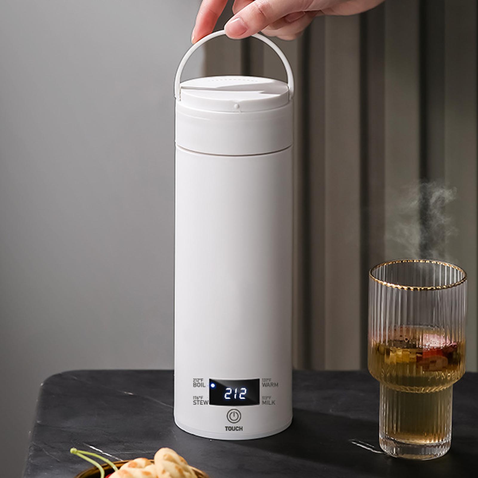 ミニポータブル電気ケトル 450ml 温度調節機能付き 31 - Portable Travel Kettle のレビューと価格