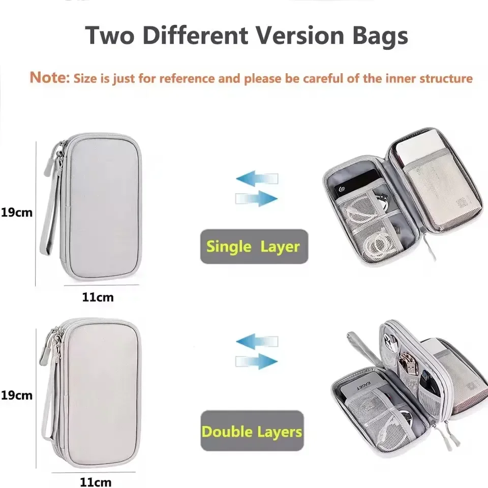 トラベルケーブルバッグ ポータブルデジタル収納ポーチ 充電器 - Travel Accessories And Bags のレビューと価格