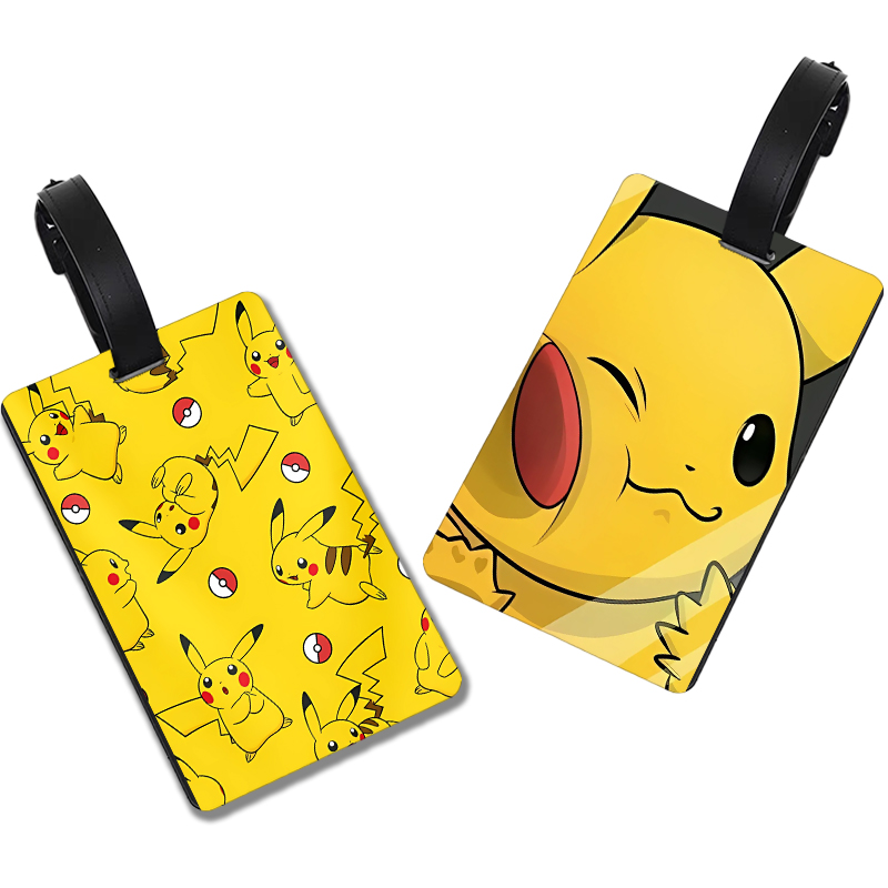 ポケモン漫画荷物タグかわいいプライバシー保護手荷物タグピカチ - Travel Accessories And Bags のレビューと価格