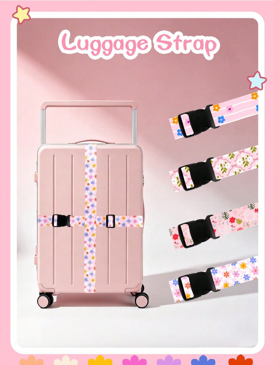 スーツケース用調節可能な荷物ストラップ、かわいいプリントのト - Luggage Strap Belt のレビューと価格