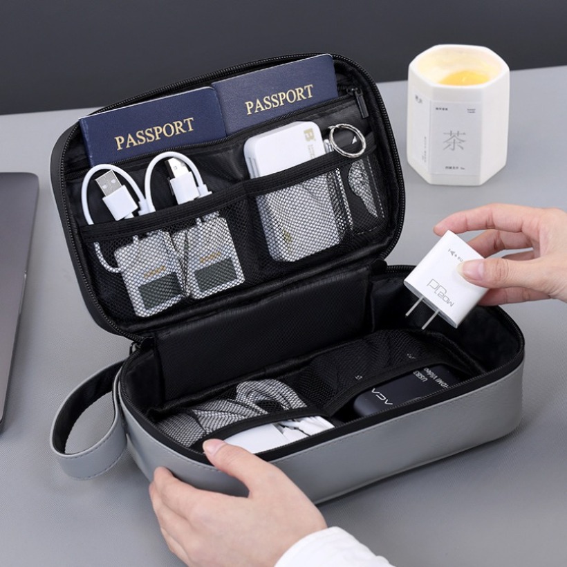 軽量ハンドヘルドデジタルガジェット収納バッグ、多ポケット電子 - Travel Accessories And Bags のレビューと価格