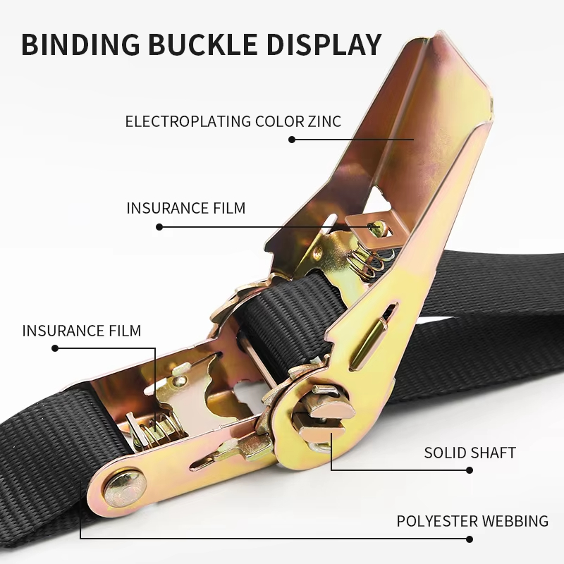 カーゴストラップラチェットテンショナー貨物車固定締め付け器荷 - Luggage Strap Belt のレビューと価格