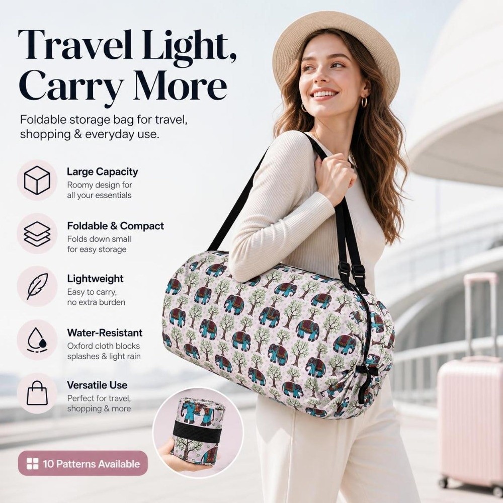 耐久性のある大容量ショッピングバッグ、ハンドル付き、防水トラ - Travel Accessories Market のレビューと価格