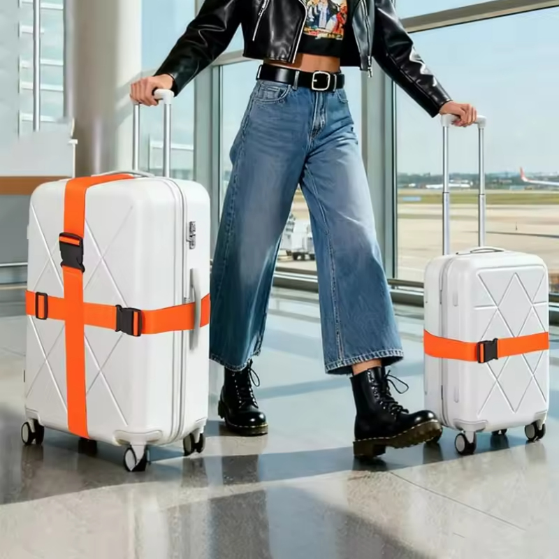 4個入りラゲージストラップセット、荷物固定ストラップ、ラゲー - Luggage Strap Belt のレビューと価格